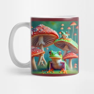 Magical Frogs and Mushrooms Mug